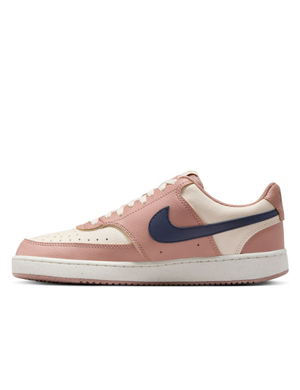 Nike Court Vision Low Next Nature Shoes - Particle Pink/Midnight Navy/Pale Ivoryimages5- The Sports Edit