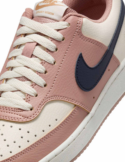Nike Court Vision Low Next Nature Shoes - Particle Pink/Midnight Navy/Pale Ivoryimages7- The Sports Edit