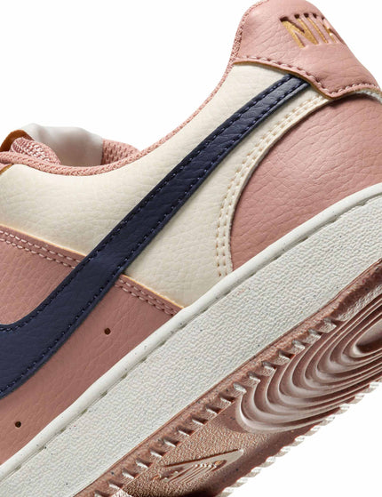 Nike Court Vision Low Next Nature Shoes - Particle Pink/Midnight Navy/Pale Ivoryimages8- The Sports Edit