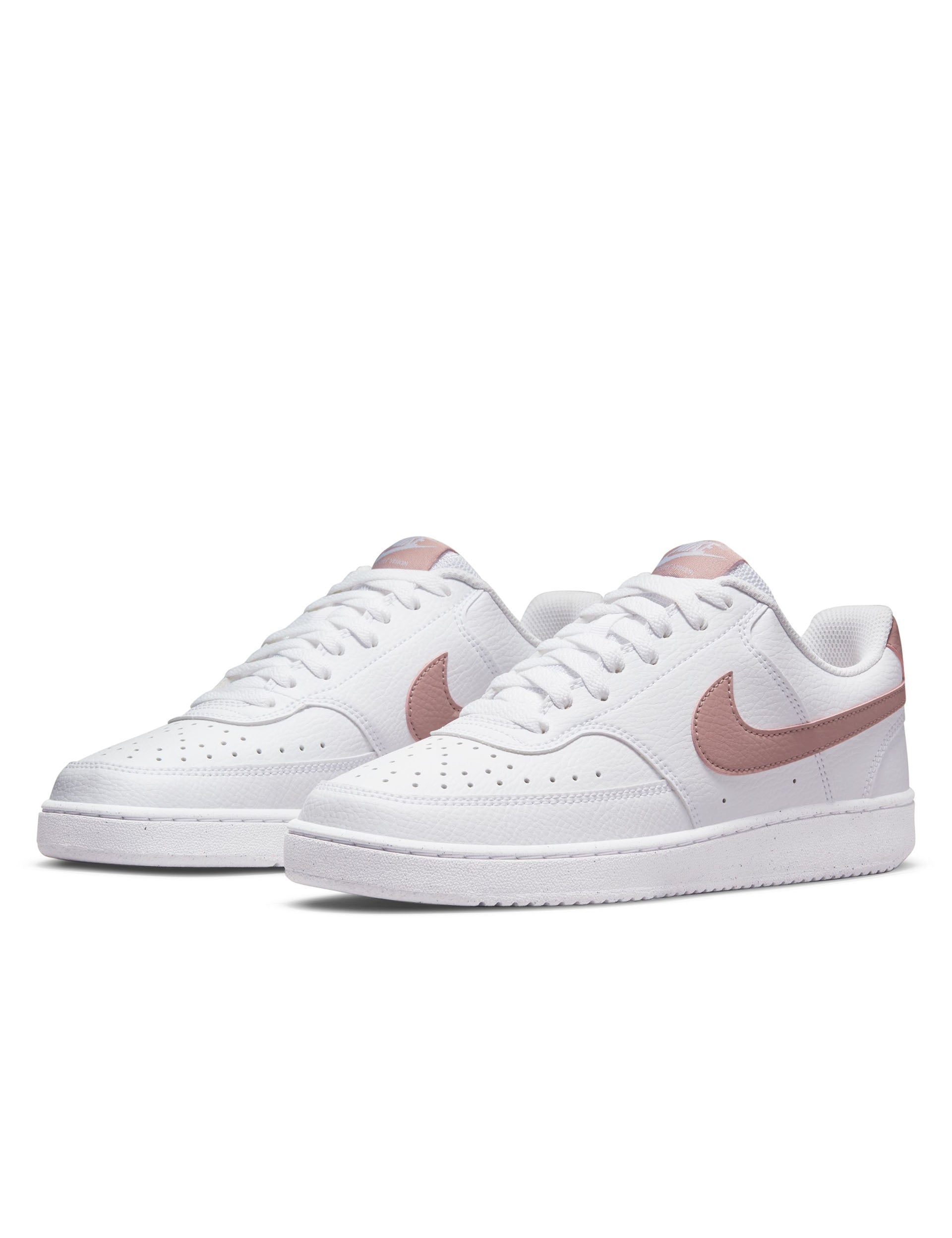 Pink Update Sign Nike | Court Vision Low Next Nature Shoes - White | The Sports Edit