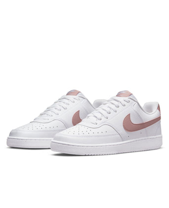 Court Vision Low Next Nature Shoes - White/Pink Oxford