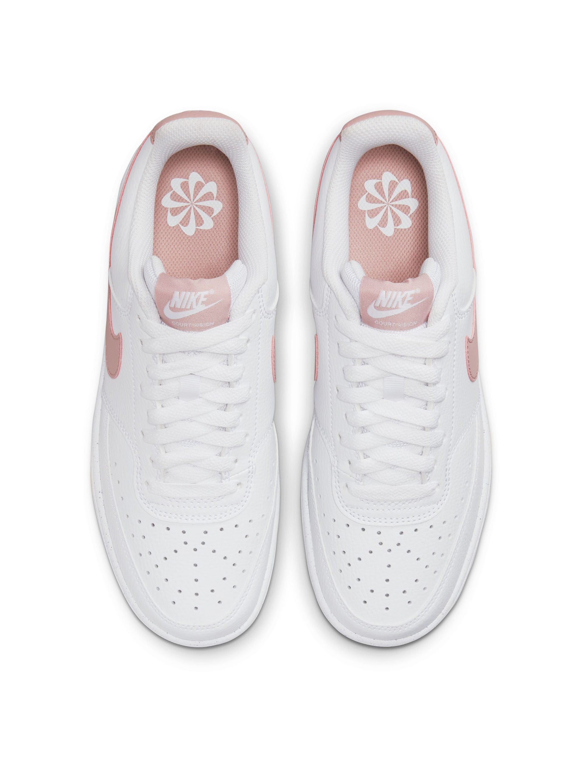 Pink Update Sign Nike | Court Vision Low Next Nature Shoes - White | The Sports Edit