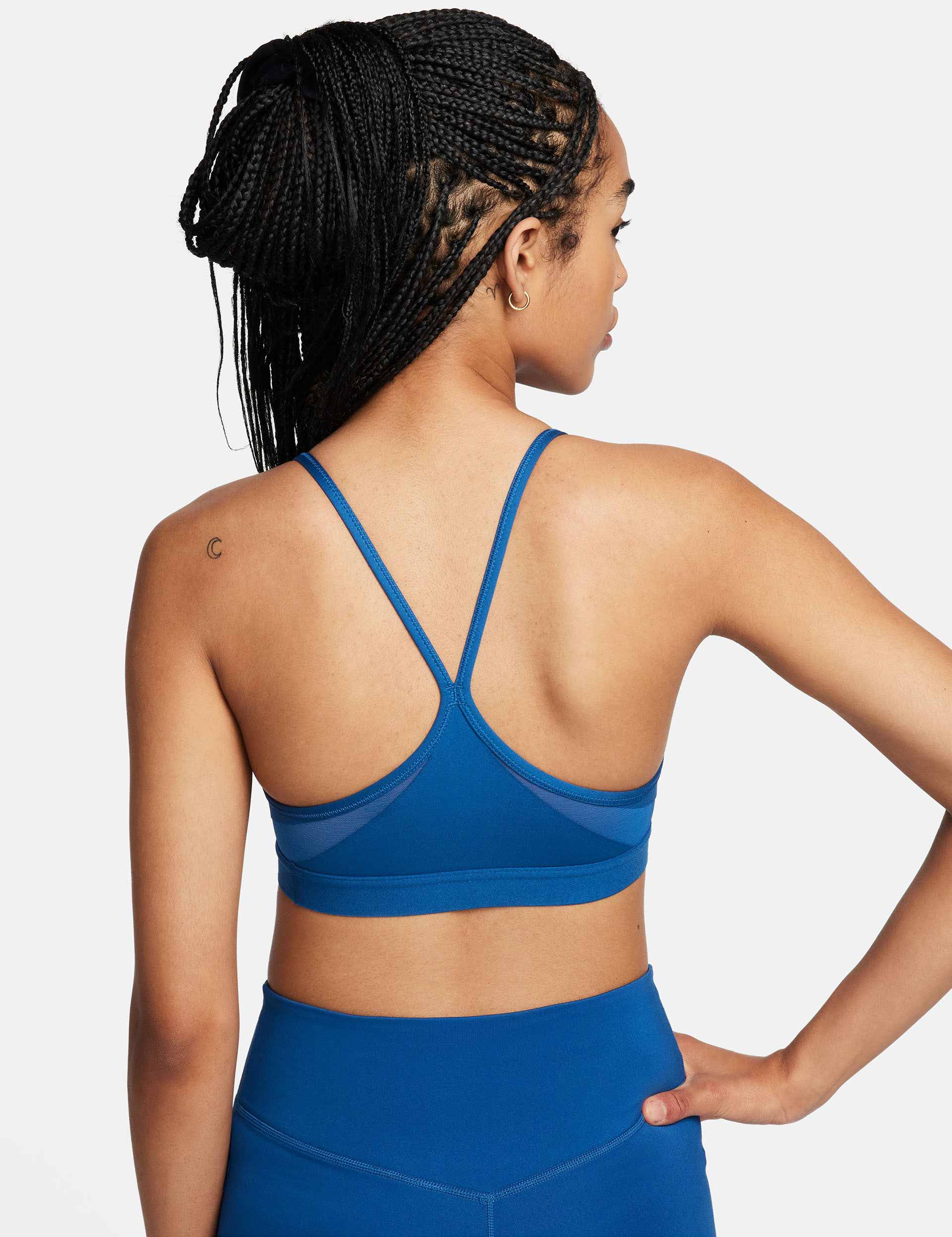 Buy Nike Blue Dri-FIT Medium Swoosh Support Padded Bra from Next Luxembourg