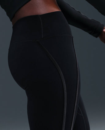 Dri-FIT One High Waisted 7/8 Leggings - Black/White