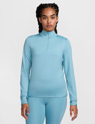 Swift UV 1/4-Zip Running Top - Denim Turquoise