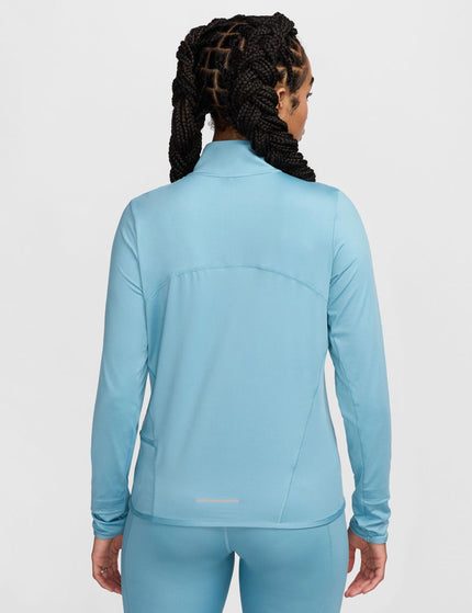 Nike Swift UV 1/4-Zip Running Top - Denim Turquoiseimages2- The Sports Edit