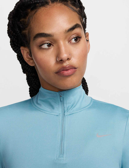 Nike Swift UV 1/4-Zip Running Top - Denim Turquoiseimages3- The Sports Edit