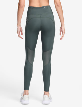 Epic Fast Pocket Running Leggings - Vintage Green/Reflective Silver