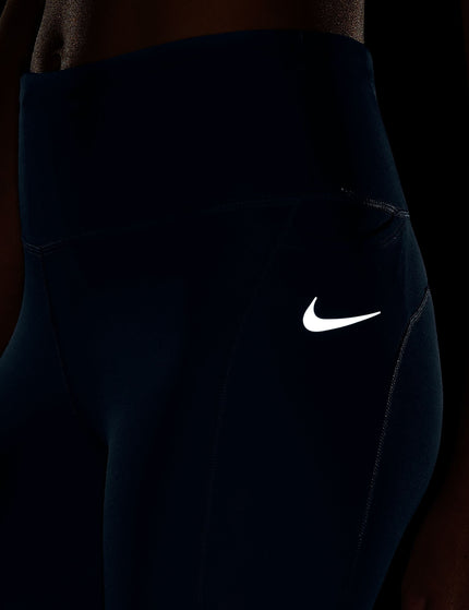 Nike Epic Fast Pocket Running Leggings - Armory Navy/Reflective Silverimages4- The Sports Edit