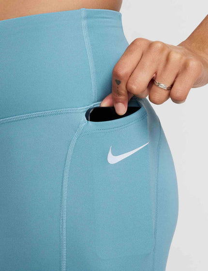 Nike Epic Fast Pocket Running Leggings - Denim Turquoiseimages4- The Sports Edit