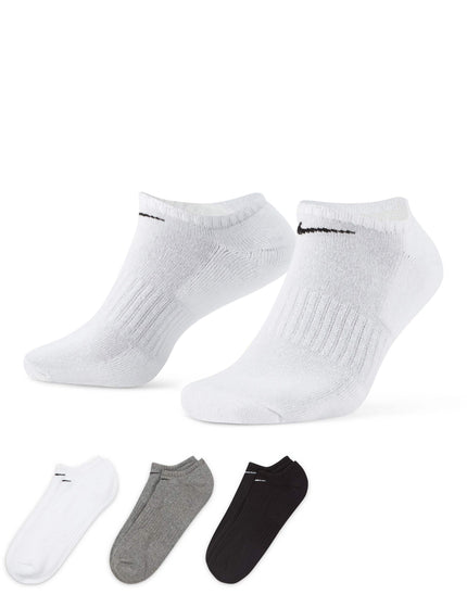 Nike Everyday Cushioned Socks (3 pairs) - White/Grey/Blackimages2- The Sports Edit