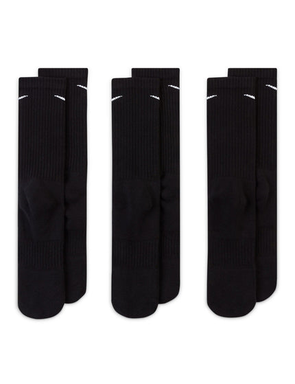 Nike Everyday Cushioned Training Crew Socks (3 Pairs) - Black/Whiteimages3- The Sports Edit