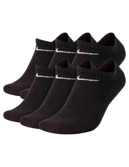 Nike Everyday Cushioned Training No-Show Socks (6 Pairs) - Black/Whiteimages3- The Sports Edit