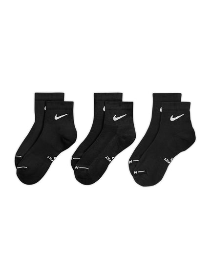 Nike Everyday Elevated Ankle Socks (3 Pairs) - Blackimages2- The Sports Edit