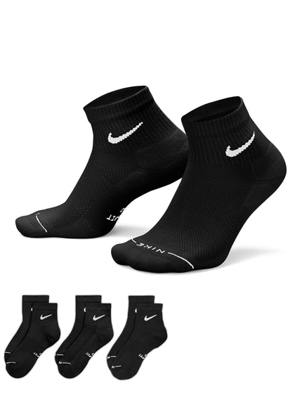 Nike Everyday Elevated Ankle Socks (3 Pairs) - Blackimages3- The Sports Edit