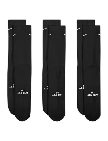 Nike Everyday Elevated Crew Socks (3 Pairs) - Blackimages2- The Sports Edit