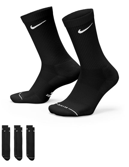 Nike Everyday Elevated Crew Socks (3 Pairs) - Blackimages3- The Sports Edit