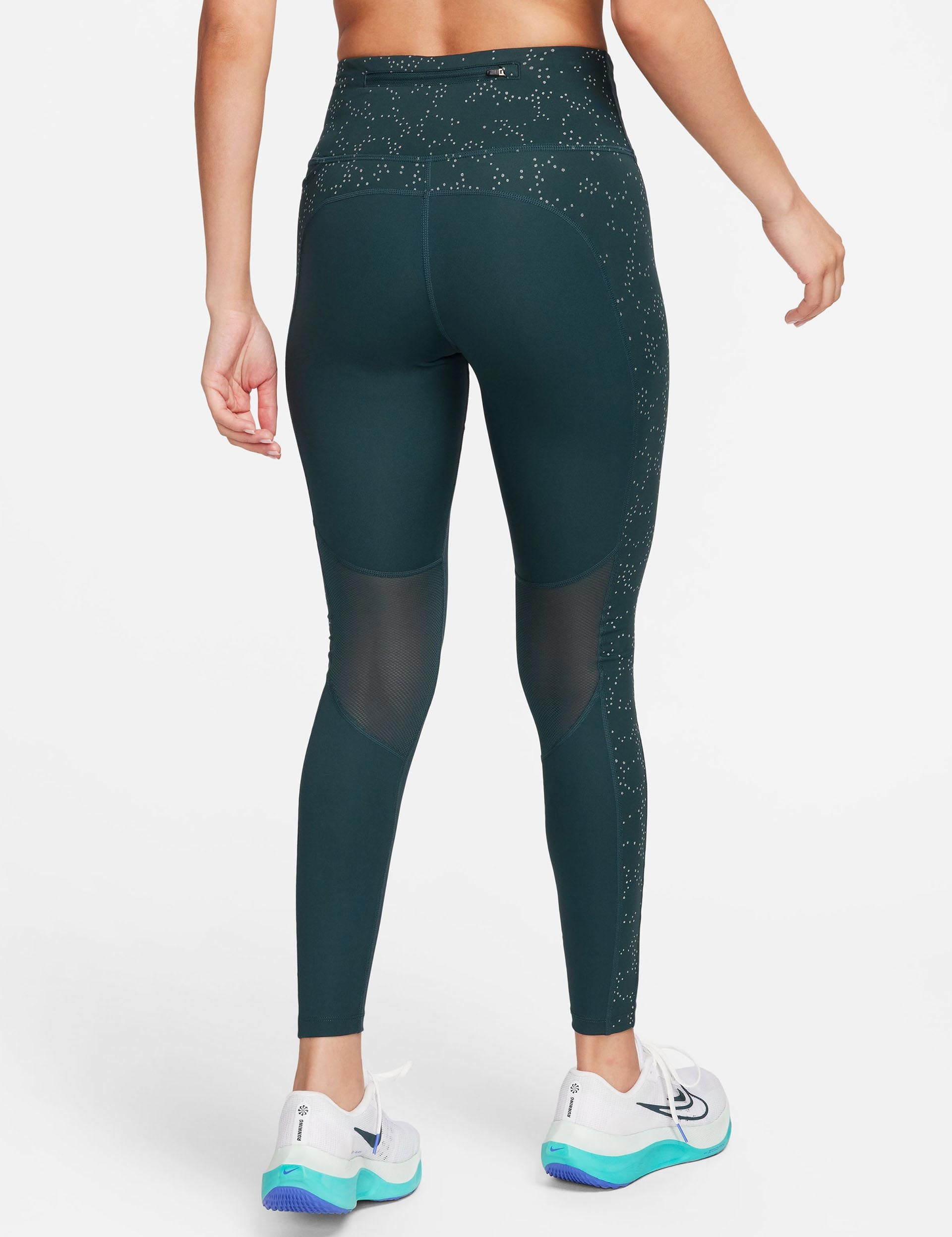 Nike Performance FAST CROP - Leggings - diffused blue/reflective