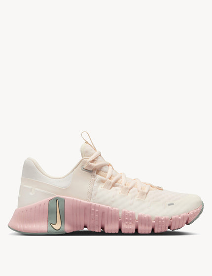 Nike Free Metcon 5 Shoes - Pale Ivory/Ice Peach/Light Silverimages1- The Sports Edit