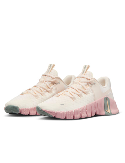 Nike Free Metcon 5 Shoes - Pale Ivory/Ice Peach/Light Silverimages6- The Sports Edit