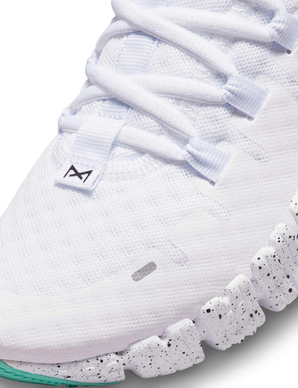 Nike Free Metcon 5 Shoes - White/Black/Emerald Riseimages7- The Sports Edit