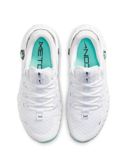 Nike Free Metcon 5 Shoes - White/Black/Emerald Riseimages5- The Sports Edit