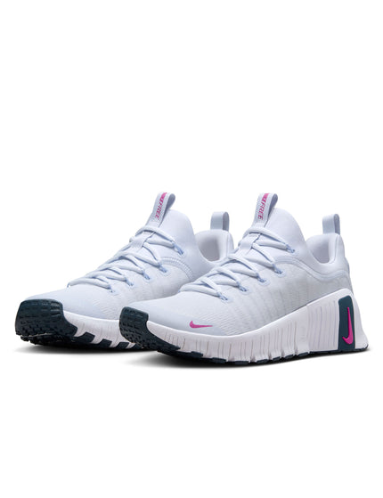 Nike Free Metcon 6 Shoes - Football Grey/Armoury Navy/Hot Fuchsiaimages2- The Sports Edit