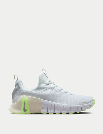 Nike Free Metcon 6 Shoes - White/Metallic Silver/Barely Volt/Sailimages1- The Sports Edit