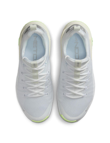 Nike Free Metcon 6 Shoes - White/Metallic Silver/Barely Volt/Sailimages5- The Sports Edit