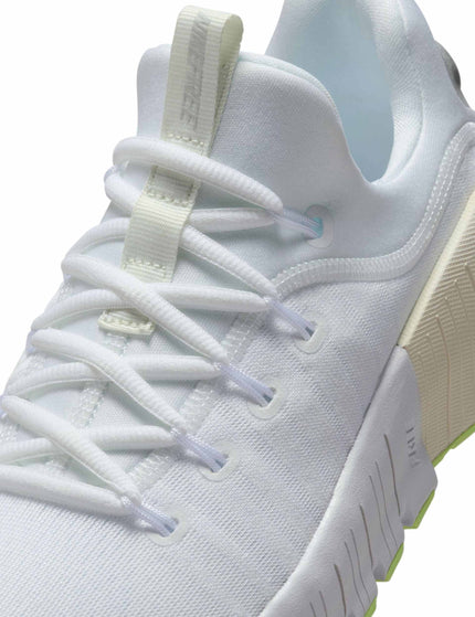 Nike Free Metcon 6 Shoes - White/Metallic Silver/Barely Volt/Sailimages7- The Sports Edit
