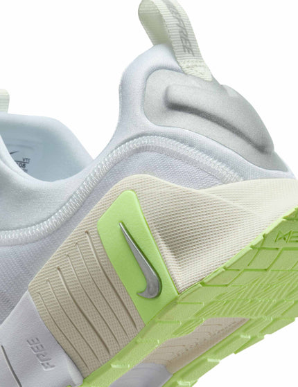 Nike Free Metcon 6 Shoes - White/Metallic Silver/Barely Volt/Sailimages8- The Sports Edit