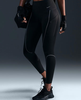 Go High Waisted 7/8 Leggings with Pockets - Black