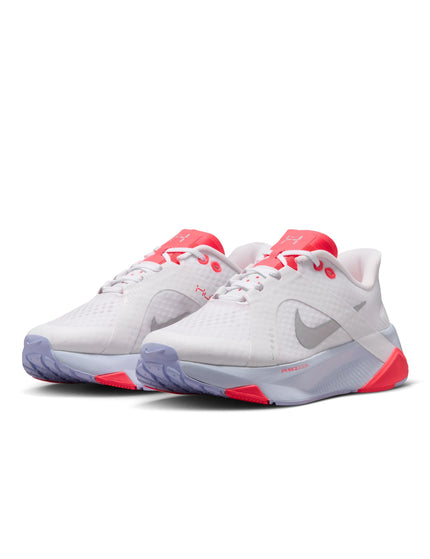 Nike Hybrid RN Training Shoes - White/Metallic Silver/Laser Crimsonimages2- The Sports Edit