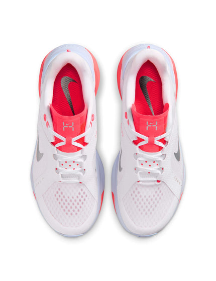 Nike Hybrid RN Training Shoes - White/Metallic Silver/Laser Crimsonimages4- The Sports Edit