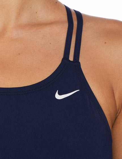 Nike HydraStrong Solid Spiderback 1-Piece Swimsuit - Midnight Navyimages3- The Sports Edit