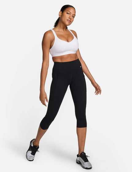Nike Indy High Support Sports Bra - White/Stone Mauveimages7- The Sports Edit
