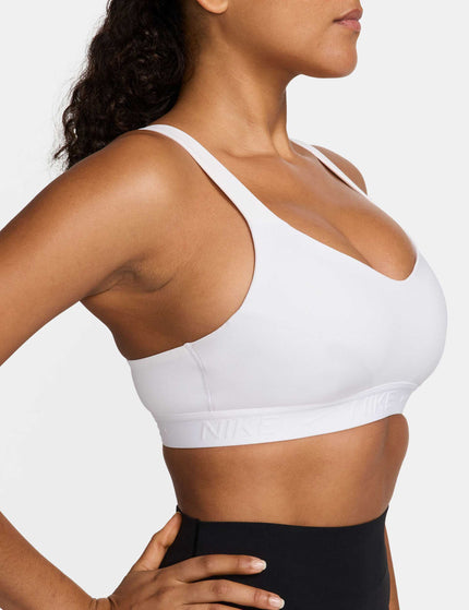 Nike Indy High Support Sports Bra - White/Stone Mauveimages3- The Sports Edit