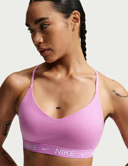 Nike Indy Light Support Sports Bra - Light Magenta/Whiteimages1- The Sports Edit