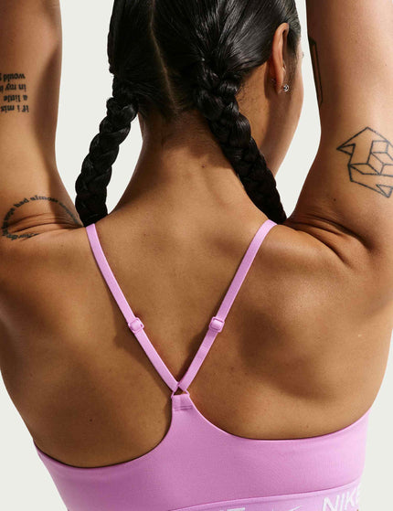 Nike Indy Light Support Sports Bra - Light Magenta/Whiteimages2- The Sports Edit