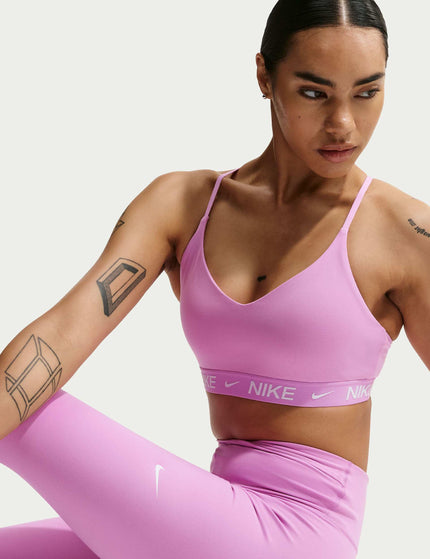 Nike Indy Light Support Sports Bra - Light Magenta/Whiteimages3- The Sports Edit