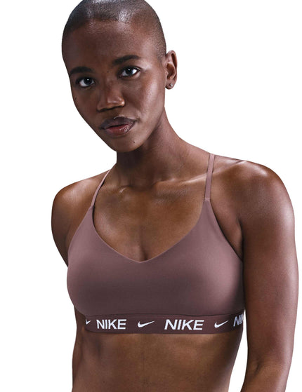Nike Indy Light Support Sports Bra - Tattoo/Whiteimages1- The Sports Edit