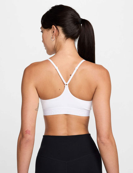 Nike Indy Light Support Sports Bra - White/Stone Mauveimages2- The Sports Edit