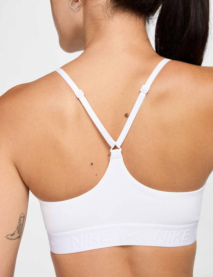 Nike Indy Light Support Sports Bra - White/Stone Mauveimages4- The Sports Edit