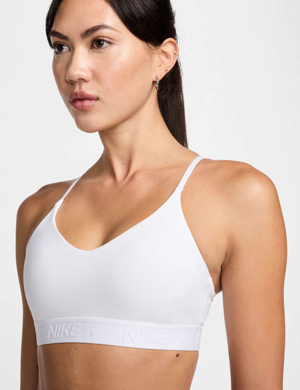 Nike Indy Light Support Sports Bra - White/Stone Mauveimages3- The Sports Edit