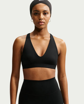Indy Strappy Light Support Sports Bra - Black/White