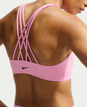 Indy Strappy Light Support Sports Bra - Pink Rise/Black