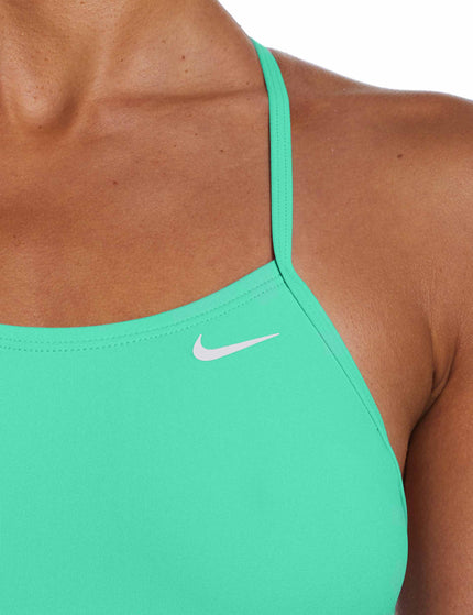 Nike Lace Up Tie Back One Piece - Green Shockimages3- The Sports Edit