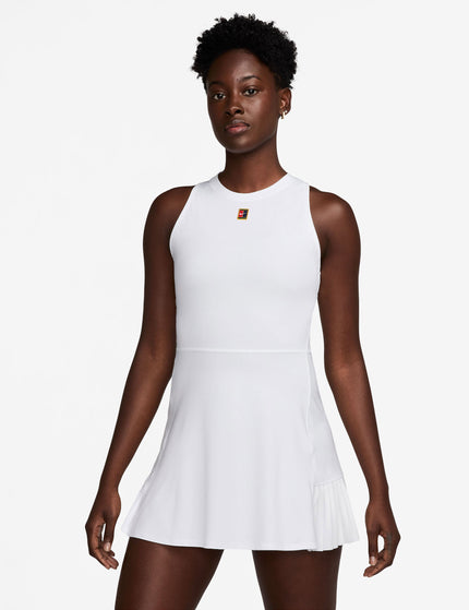 Nike NikeCourt Slam Dri-FIT Tennis Dress - Whiteimages1- The Sports Edit