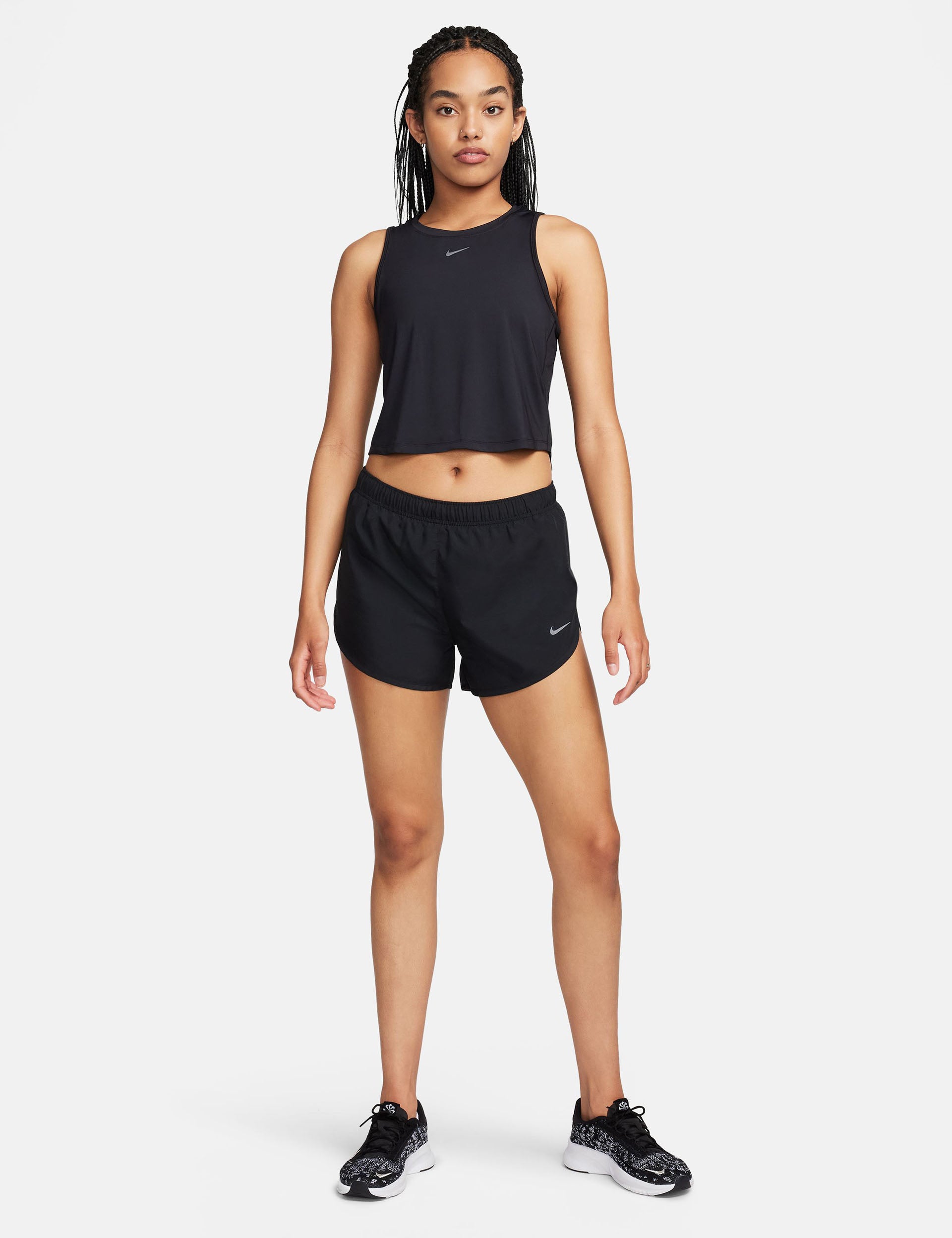 Nike, One Classic Dri-FIT Cropped Tank Top - Black