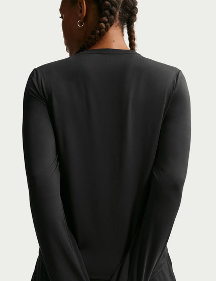 Nike One Classic Dri-FIT Long-Sleeve Top - Black/Whiteimages2- The Sports Edit